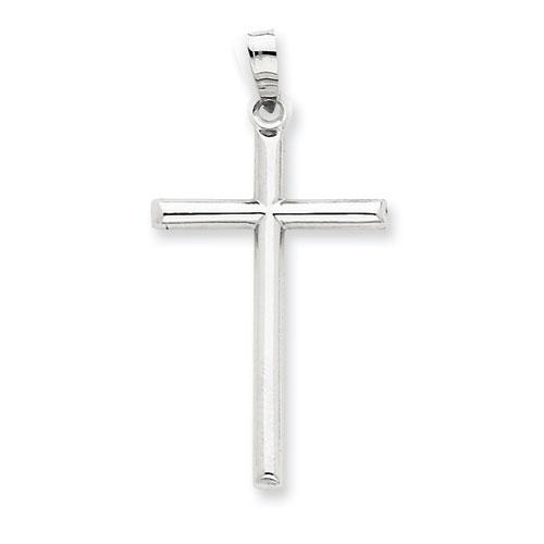Unisex Gold Classics(tm) Hollow Cross Pendant