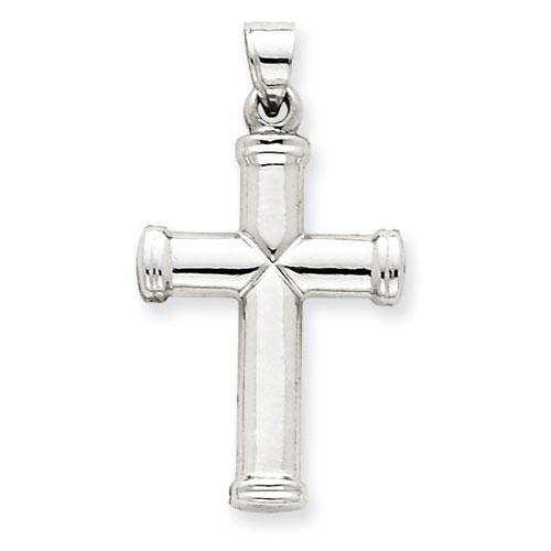 Gold Classics(tm) 14kt. White Gold Polished Cross