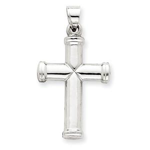 Gold Classics(tm) 14kt. White Gold Polished Cross
