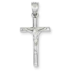 Unisex Gold Classics(tm) 14kt. White Gold Crucifix