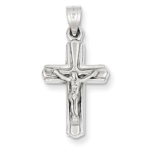 14kt. White Gold Reversible Crucifix Cross