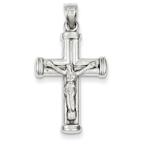 Unisex Gold Classics(tm) 14kt. White Gold Cross