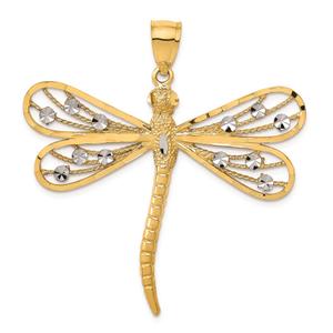 Gold Classics(tm) 14kt. Filigree Dragonfly Pendant