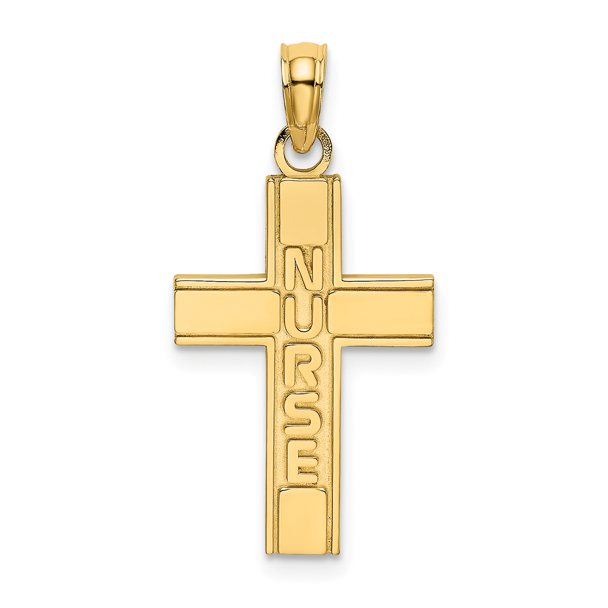 Unisex Gold Classics(tm) 14kt. Gold Nurse Cross Pendant