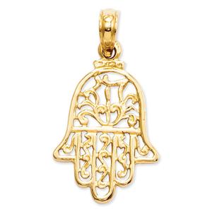 Gold Classics(tm) 14kt. Gold Chamseh Pendant