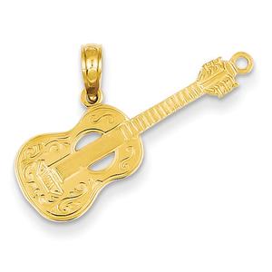 Gold Classics(tm) 14k. Guitar Pendant