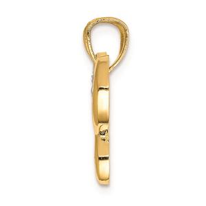 Gold Classics(tm) 14kt. Gold & Rhodium Butterfly Pendant alternate view