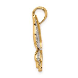 Gold Classics(tm) 14kt. Gold Polished Butterfly Pendant alternate view