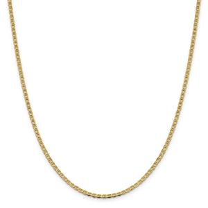 Gold Classics(tm) 2.4mm. Concave Anchor Chain Necklace