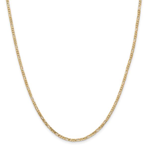 Gold Classics(tm) 2.25mm. 14kt. Gold Flat Figaro Chain Necklace