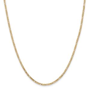 Gold Classics(tm) 2.25mm. 14kt. Gold Flat Figaro Chain Necklace