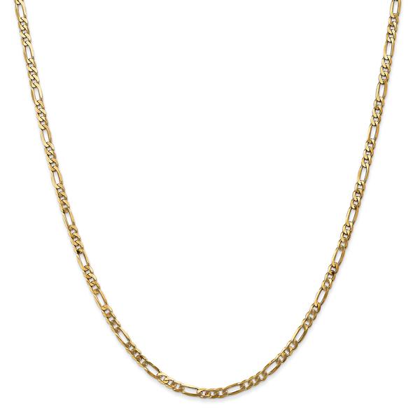 Gold Classics(tm) 3.0mm. 14kt. Gold Flat Figaro Chain Necklace