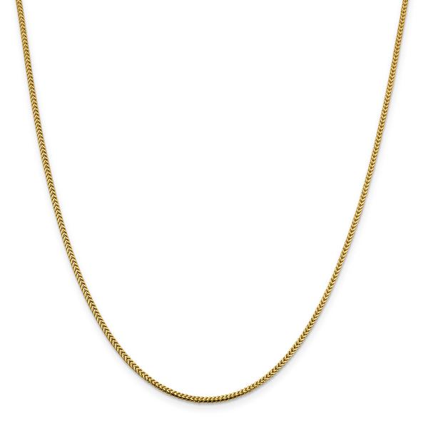 Unisex Gold Classics(tm) 1.4mm. 14kt. Solid Polished Franco Necklace