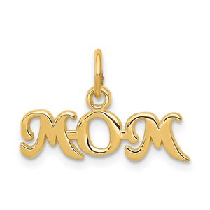 Gold Classics(tm) 14kt. Gold MOM Charm