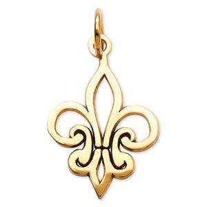 Gold Classics(tm) 14kt. Gold Fleur De Lis Charm