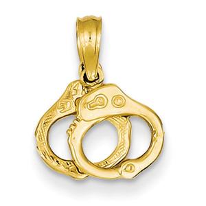 Gold Classics(tm) 14kt. Handcuffs Pendant