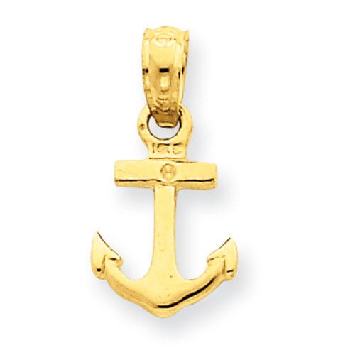 Gold Classics(tm) 14k. Mini Anchor Pendant