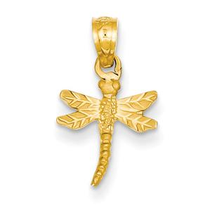 Gold Classics(tm) 14kt. Yellow Gold Dragonfly Pendant