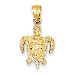 Gold Classics(tm) 14kt. Yellow-Gold Turtle Pendant