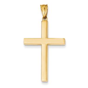 Unisex Gold Classics(tm) 14kt. Yellow Gold Cross Pendant