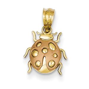Gold Classics(tm) 14kt. Two-Tone Lady Bug Pendant
