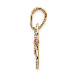 Gold Classics(tm) 14kt. Two-Tone Butterfly Pendant alternate view