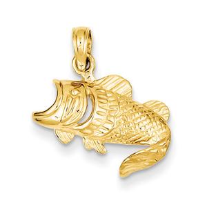 Gold Classics(tm) 14kt. Small Fish Pendant