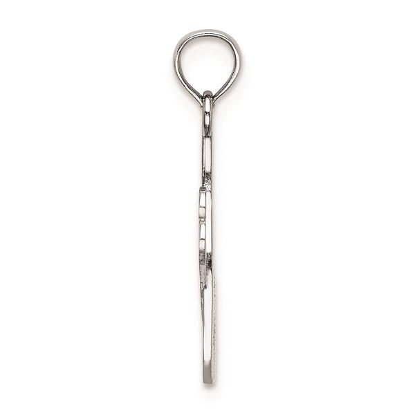 Unisex Gold Classics(tm) 14kt. White Gold Comb And Scissors Charm alternate view