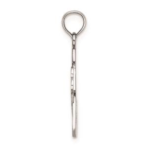 Unisex Gold Classics(tm) 14kt. White Gold Comb And Scissors Charm alternate view