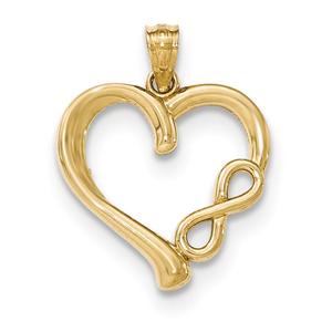 Gold Classics(tm) 14kt. Yellow Gold Infinity Heart Pendant