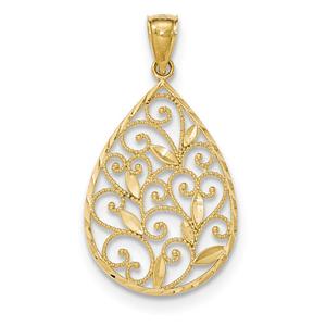 Gold Classics(tm) 14kt. Polished Teardrop Pendant