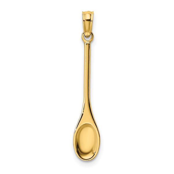 Unisex Gold Classics(tm) 14kt. Gold Polished 3D Spoon Charm