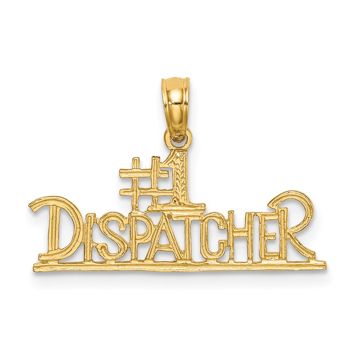 Unisex Gold Classics(tm) 14kt. #1 Dispatcher Pendant