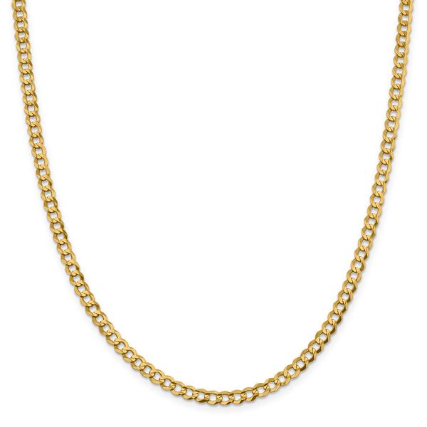 Gold Classics(tm) 4.7mm. Solid Polished Light Cuban Necklace