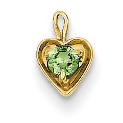 Gemstone Classics(tm) 14kt. Synthetic August Birthstone Charm
