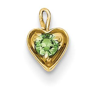 Gemstone Classics(tm) 14kt. Synthetic August Birthstone Charm
