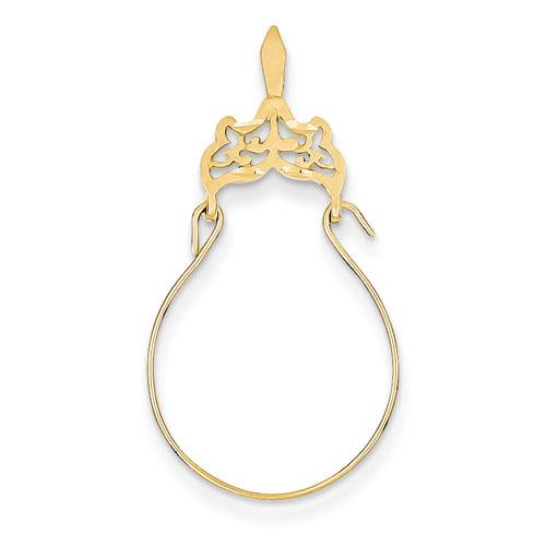 Gold Classics(tm) 14kt. Yellow Gold Filigree Charm Holder