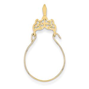Gold Classics(tm) 14kt. Yellow Gold Filigree Charm Holder