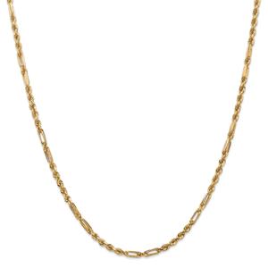 Gold Classics(tm) 3.0mm. 14kt. Diamond Cut Milano Rope Necklace