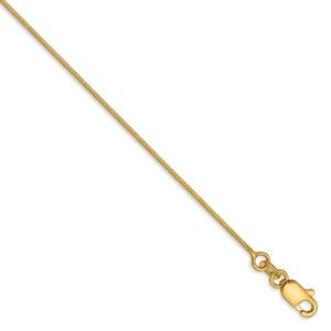 Unisex Gold Classics(tm) .80mm. 14kt. Octagonal Snake 14in. Necklace alternate view