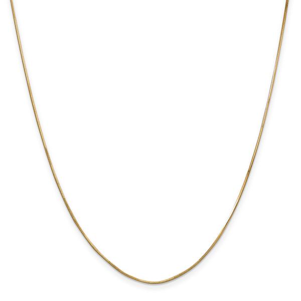 Unisex Gold Classics(tm) 1.00mm. 14kt. Gold Octagonal Snake Necklace