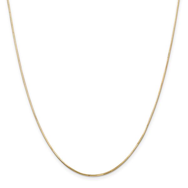 Unisex Gold Classics(tm) 1.20mm. 14kt. Gold Octagonal Snake Necklace