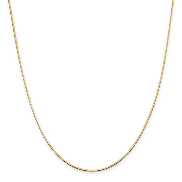 Unisex Gold Classics(tm) 1.40mm. 14kt. Gold Octagonal Snake Necklace