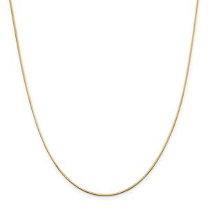 Unisex Gold Classics(tm) 1.40mm. 14kt. Gold Octagonal Snake Necklace