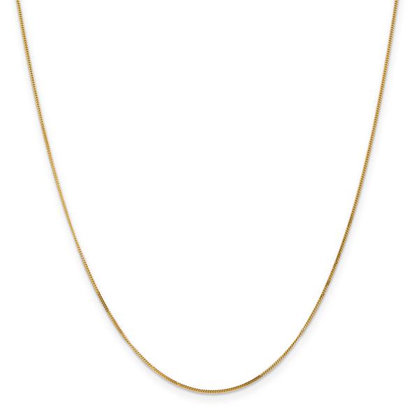 Unisex Gold Classics(tm) .9mm. 14kt. Gold Curb Chain Necklace