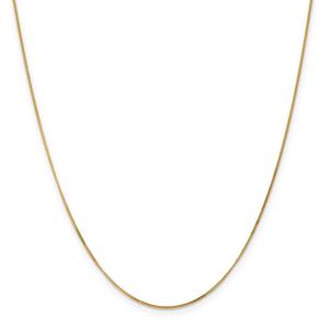 Unisex Gold Classics(tm) .9mm. 14kt. Gold Curb Chain Necklace