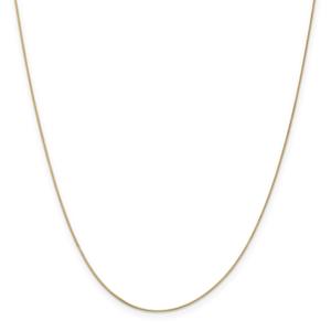 Gold Classics(tm) .5mm. 14kt. Gold Box Chain Necklace
