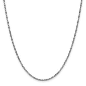 Gold Classics(tm) 2mm. 14kt. White Gold Spiga Chain Necklace