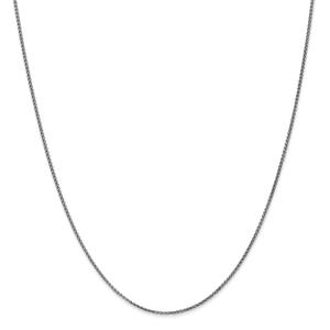 Unisex Gold Classics(tm) 1.2mm.14kt. White Gold Spiga 14in. Necklace