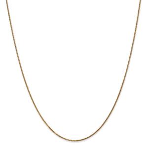 Gold Classics(tm) 1mm. 14kt. Solid Diamond Cut Spiga Necklace